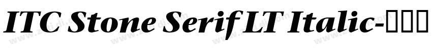 ITC Stone Serif LT Italic字体转换